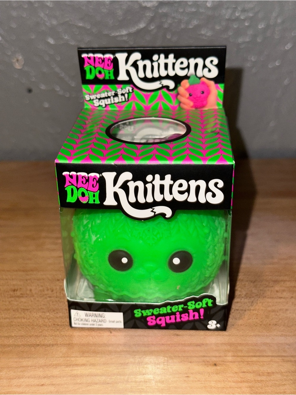 NeeDoh Knittens Sweater-Soft Squish - Green